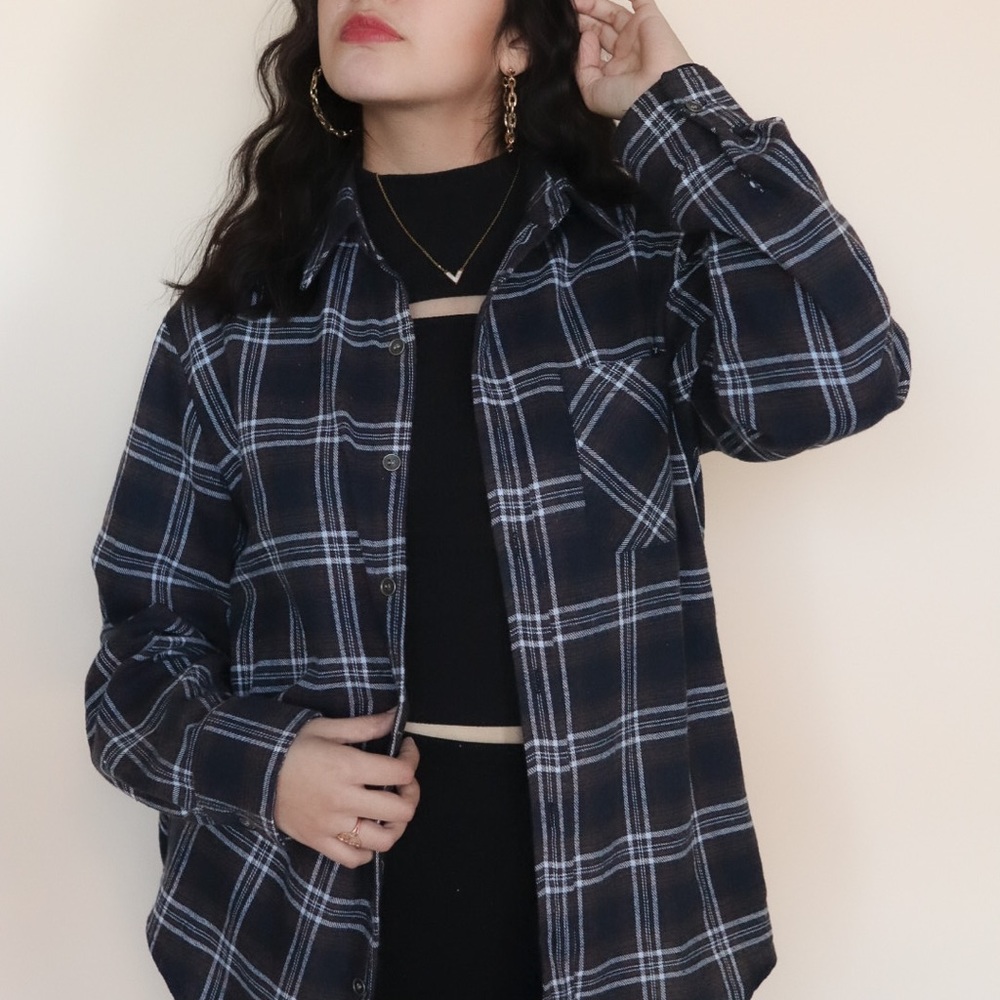 Navy Plaid Flannel